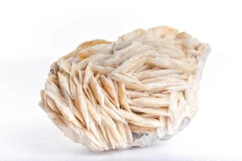 Barite on white background. Stock Photos