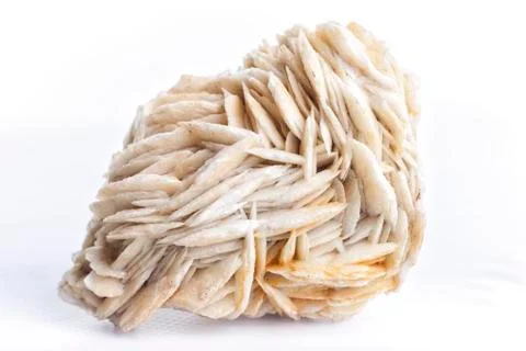 Barite on white background. Stock Photos