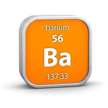 Barium material sign 写真素材
