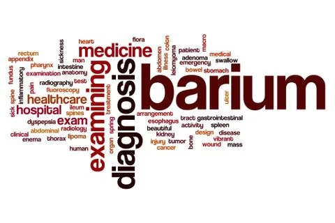 Barium word cloud Stock Illustration