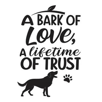 Bark of love 02 Stock-Illustration