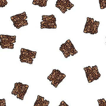 Bark wood timber vector seamless pattern Illustrazione stock