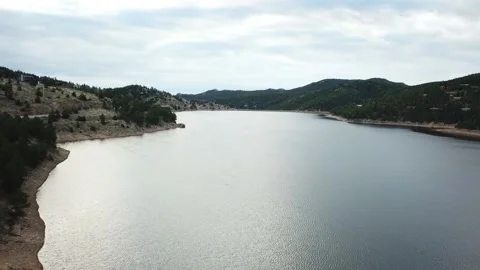 Barker Reservoir 2 Stock Footage 154226686