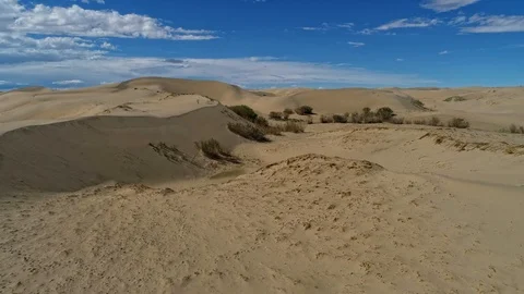 Barkhans in Mongolia Sandy Desert Stock Footage 102249800