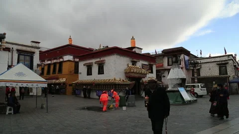 Barkhor Street Stock Footage 167997153