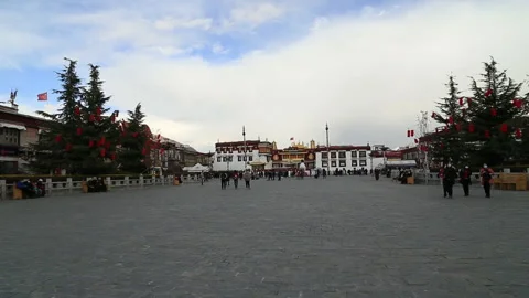 Barkhor Street Stock Footage 167997262