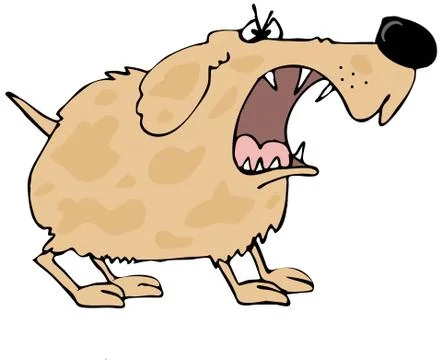 Barking dog Stock Illustration