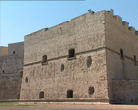 BARLETTA Castle pan Stock Footage 24237602