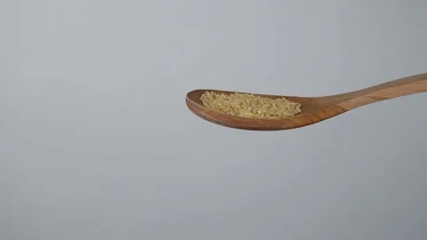 Barley noodle slow motion Stockbeeldmateriaal 236407849