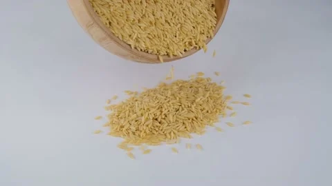 Barley noodle slow motion Stock Footage 236451909