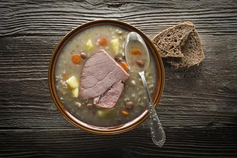 Barley soup Stock Photos