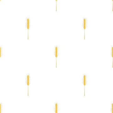 Barley stalk pattern seamless vector Stockillustratie