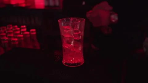 Barman bartender pours drink Stock Footage 138227591