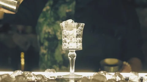 Barman make a cocktail on a bar Stock Footage 125637571