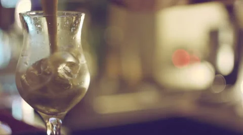 Barman makes a cocktail Stock Footage 41095756
