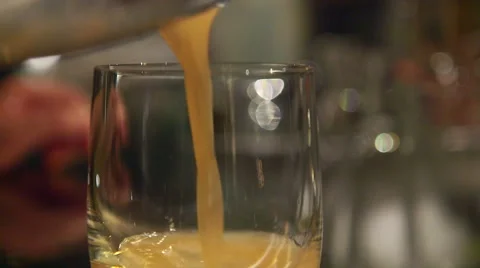 Barman pouring a cocktail in a bar Stock Footage 47140109