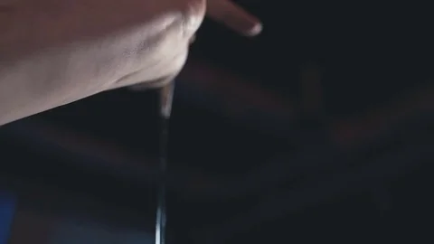 Barman pours a drink Stock Footage 73762111