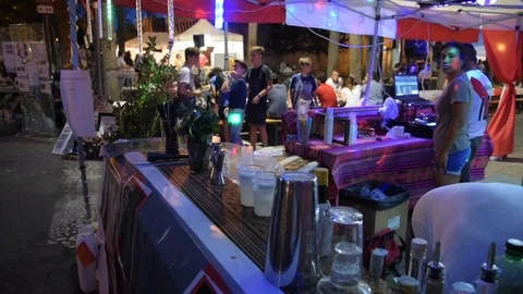 Barman prepare coocktails Stock Footage 91578760