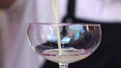 Barman is preparing a cocktail at the bar. Stock Footage 131131657