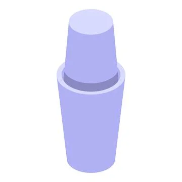 Barman is preparing cocktail using modern shaker Stock Illustration