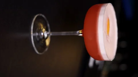 Barman preparing cocktail,mixing ingredients,unrecognizable bartender Stock-Footage 262989375