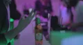 Barman receiving order from client, serving drink at nightclub HD Footage