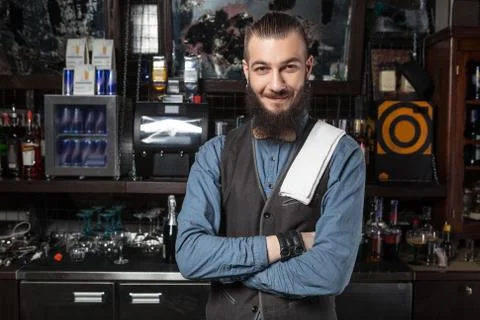 Barman at work. Stock-Fotos