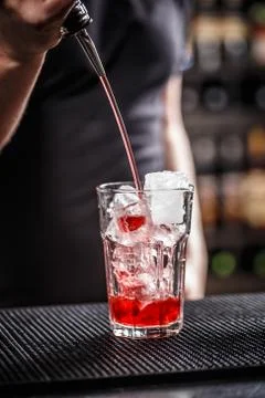 Barman at work Stock Photos