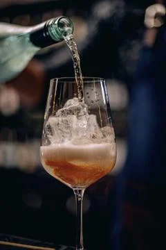 Barman at work Stock Photos