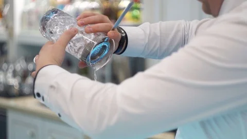 The barman is working behind the bar 2 Stock Footage 101967320