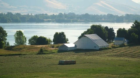 Barn and boat Video stock 83467173