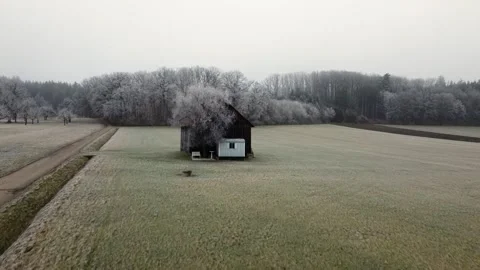 Barn and forest 스톡 동영상 169167983