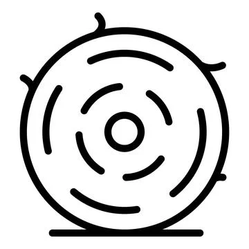 Barn bale icon outline vector. Hay straw Stock Illustration