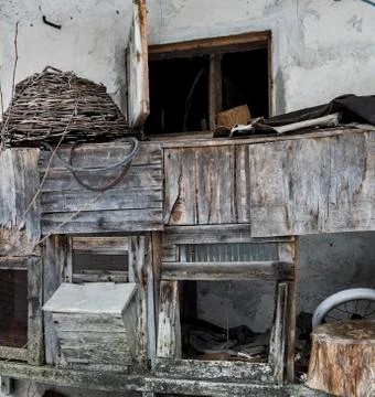 Barn with Basket Chernobyl Stock Photos