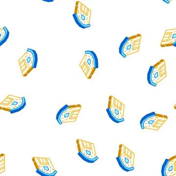 Barn building isometric icon vector sign illustration Ilustración de archivo