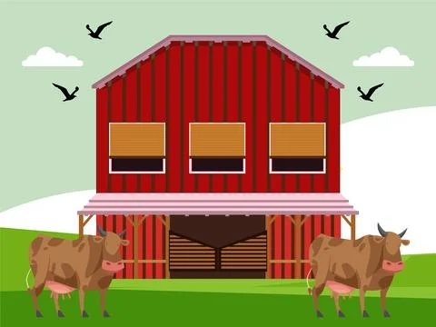 Barn Concept Illustration Stock-Illustration