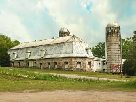 Barn in the countryside Stock Photos
