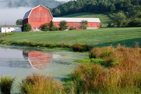 Barn in the countryside Stock Photos