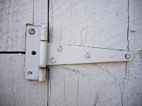 Barn Door Hinge Close Stock Photos
