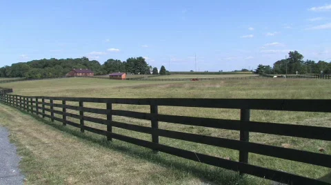 Barn on a Farm in the Countryside Stock Footage 280505