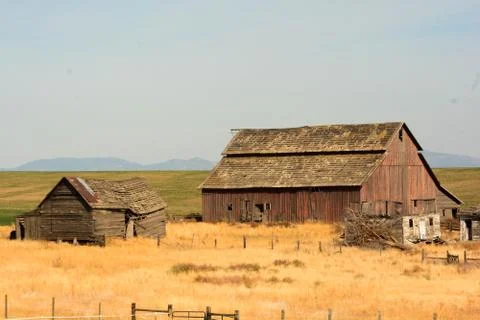 Barn in Field Stock Photos