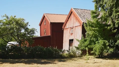 Barn gables Stock Footage 94367287