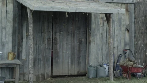 Barn Gate Stock Footage 93155803