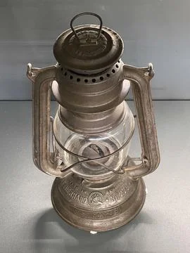 Barn Lantern Used by Lu Ping at Capital Museum, Beijing Stock Photos