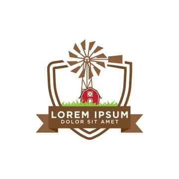 Barn logo design template Stock Illustration