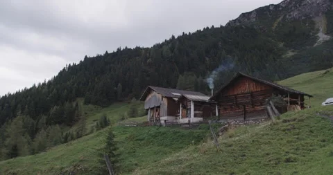 Barn on Mountain Video stock 230235307