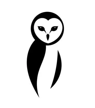 The barn owl logo design. Vector illustration. Stock Illustration
