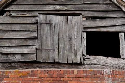Barn pitch hole Stock Photos