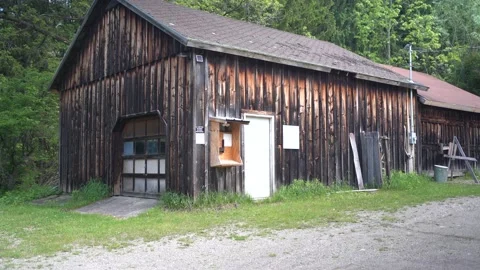 Barn by Road 動画素材 216043681