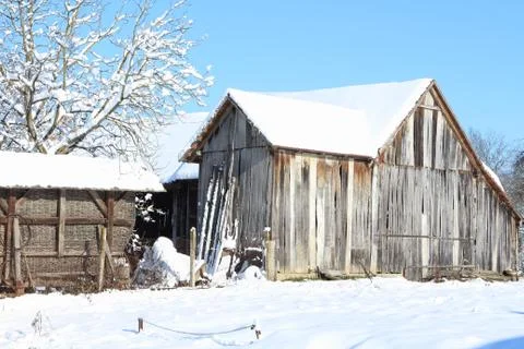 Barn in the snow Photos